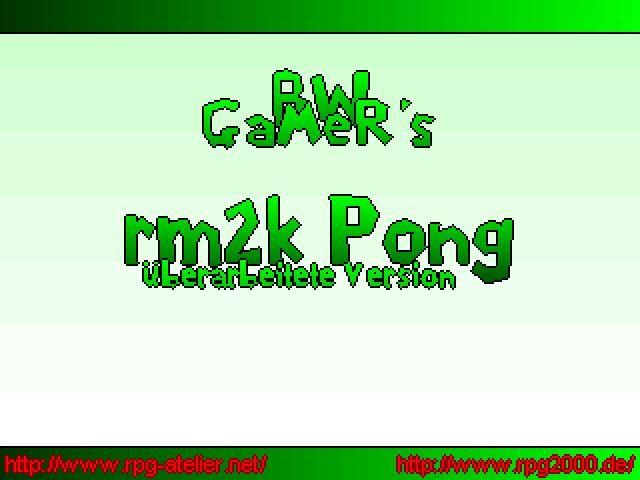 BW-GaMeR's Pong