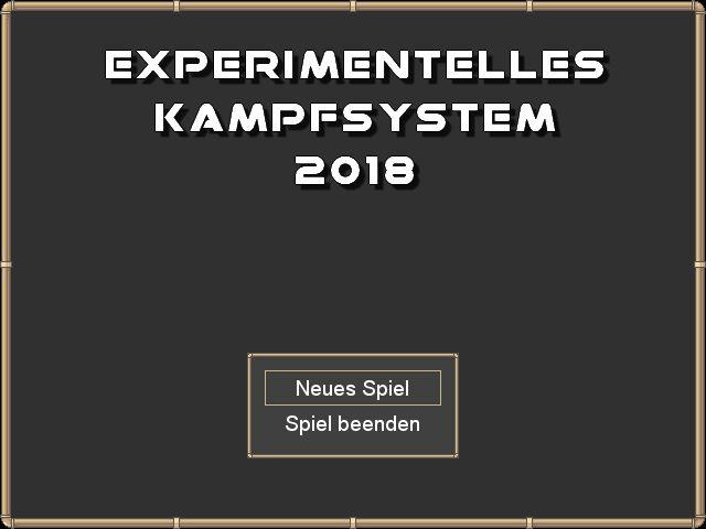 Experimentelles Kampfsystem 2018