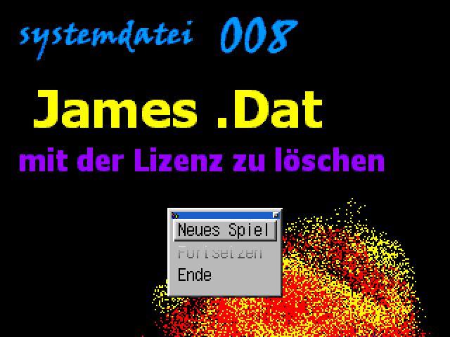 Systemdatei 008 James.dat:: mit der Lizenz zu löschen
