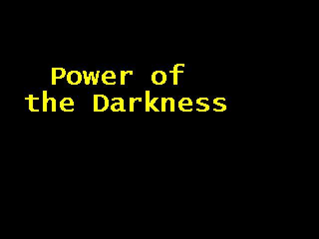 Power of the Darkness