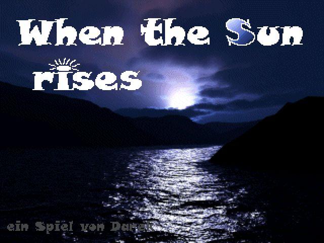 When the Sun rises